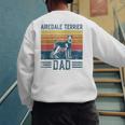 Dog Airedale Terrier Dad Vintage Airedale Terrier Dad Men's Sweatshirt Back Print
