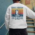 Dog Berner Dad Vintage Bernese Mountain Dad Men's Sweatshirt Back Print