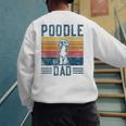 Dog Dad Vintage Poodle Dad Men's Sweatshirt Back Print