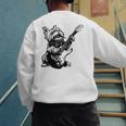 Dog Guitarist Guitar Yorkie Dad Mom For Men Women Men's Sweatshirt Back Print
