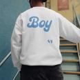 Expecting Dad Of Boy Est 2026 Father's Day Son-Dad To Be Men Men's Sweatshirt Back Print