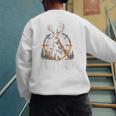Fast Food Deer Hunting Hunter Dad Tail Buck Men's Sweatshirt Back Print