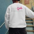 Father's Day Dad From Girl Outnumbered Men's Sweatshirt Back Print Father's Day Dad From Girl Outnumbered Men's Sweatshirt Back Print