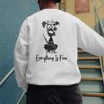 Its Fine Im Fine Everythings Fine Dog Mom Dad Lovers Men's Sweatshirt Back Print