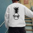 IVF DAD Pineapple Transfer Day Retrieval Day Infertility Men's Sweatshirt Back Print