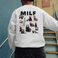MILF Man I Love Ferrets Ferret Mom Dad Ferret Owner Men's Sweatshirt Back Print MILF Man I Love Ferrets Ferret Mom Dad Ferret Owner Men's Sweatshirt Back Print