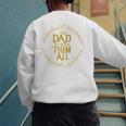 One Dad To Rule Them All Fantasy Nerd Dad Graphic Men's Sweatshirt Back Print