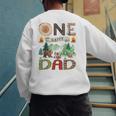 One Happy Dad Camper 1st Birthday Boy Camping Bear Men's Sweatshirt Back Print One Happy Dad Camper 1st Birthday Boy Camping Bear Men's Sweatshirt Back Print