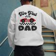 Two Fast Dad Of The Birthday Boy Racing Car Family Men's Sweatshirt Back Print