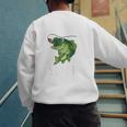 Youth Boy My Lucky Fishing-Shirt Bass Fish Dad Men's Sweatshirt Back Print