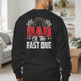 1 Year Old Racing Car Fast One Birthday 1st Family Dad Men's Sweatshirt Back Print
