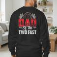 2 Year Old Racing Car Two Fast Birthday 2nd Family Dad Men's Sweatshirt Back Print