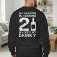 21st Birthday Dad Mom 21 Year Old My Daughter Squad Men's Sweatshirt Back Print