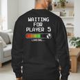 3rd Time Dad Mom Waiting For Player 5 Baby 3 Announcement Men's Sweatshirt Back Print