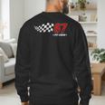 67 Pit Crew Six Seven Racing Birthday Race Car For Dad Mom Men's Sweatshirt Back Print