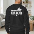 Aba Bear For Jewish Dad With Four Kids On Father's Day Men's Sweatshirt Back Print