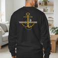 Aircraft Carrier USS America CVA-66 Veterans Day Dad Son Boy Men's Sweatshirt Back Print