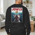 American Bulldog Jowls Burger Bully Dog Mom Dog Dad Men's Sweatshirt Back Print