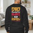 Anime Fathers Day Japanese Manga Otaku Kawaii Anime Dad Men's Sweatshirt Back Print