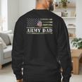 Army Dad With American Flag Camo For Veteran Day Women Kids Men Men's Sweatshirt Back Print