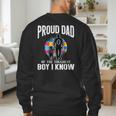 Autism Awareness For Proud Dad Support Autistic Kids Men's Sweatshirt Back Print