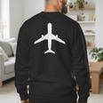 Aviation Geek Airplane Pilot Dad Husband Father's Day Xmas Men's Sweatshirt Back Print Aviation Geek Airplane Pilot Dad Husband Father's Day Xmas Men's Sweatshirt Back Print