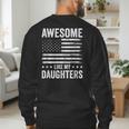 Awesome Like My Daughters Men Fathers Day Dad Men's Sweatshirt Back Print