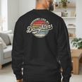 Awesome Like My Daughters Vintage Dad Quote Father Day Men's Sweatshirt Back Print