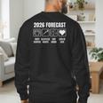 Baby Coming Soon 2026 Forecast Baby Shower New Dad Mom Men's Sweatshirt Back Print