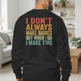 Baby Twins For Pregnant Mum Dad Men's Sweatshirt Back Print