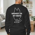 Bandit Is My Hero Kid's Show Dad Dog Men's Sweatshirt Back Print