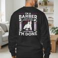 Barber s For Men Dad Hairstyling Humor Quote Small Men's Sweatshirt Back Print