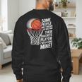 Basketball Mom Or Dad Basketball Parent Men's Sweatshirt Back Print
