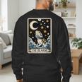 Bearded Dragon Tarot Card Beardie Mom Beardie Dad Men Women Men's Sweatshirt Back Print