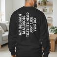 Belgian Malinois Mom Dad Dog Lover Women Men Kids Men's Sweatshirt Back Print Belgian Malinois Mom Dad Dog Lover Women Men Kids Men's Sweatshirt Back Print