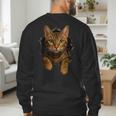 Bengal Cat Lover Animal Pet Bengal Cat Owner Mom Cat Dad Cat Men Women Kids Men's Sweatshirt Back Print