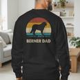 Berner Dad For Men Bernese Mountain Dog Vintage Dad Men's Sweatshirt Back Print