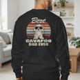 Best Cavapoo Dad Ever Vintage Retro Dog Dad Men's Sweatshirt Back Print