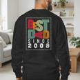 Best Dad Since 2009 Fathers Day Retro Vintage Men's Sweatshirt Back Print
