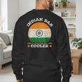 Best Indian Dad Ever Father's Day India Flag Pride Men's Sweatshirt Back Print