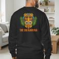 The Big Kahuna Hawaiian Tiki Dad Boss T-Shirt Men's Sweatshirt Back Print The Big Kahuna Hawaiian Tiki Dad Boss T-Shirt Men's Sweatshirt Back Print