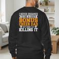 Bonus Cheer Dad Cheer Step Dad Men's Sweatshirt Back Print