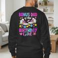 Bonus Dad Of The Birthday Girl Rolling Skate Bday Family Men's Sweatshirt Back Print