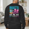 Boots Or Bows Dad Loves You Gender Reveal Party Men's Sweatshirt Back Print Boots Or Bows Dad Loves You Gender Reveal Party Men's Sweatshirt Back Print