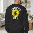 Bucket Dad Softball Dad Baseball Father's Coach Men's Sweatshirt Back Print