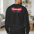 Buttwiper New Dad Beer Inspired Diaper Shower Men's Sweatshirt Back Print