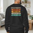 Car Guy Priorities Cars Garage Lover For Men Dad Men's Sweatshirt Back Print