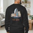 Cat Dad Vintage Catamaran Sailing Men's Sweatshirt Back Print
