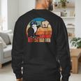 Cat Loving Daddy Fathers Day Mens None Best Cat Dad Ever Paw Fist Bump Fathers Day TeeShirt Small US Men's Sweatshirt Back Print