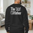 The Catfather Cool Cat Daddy Glasses Men's Sweatshirt Back Print
